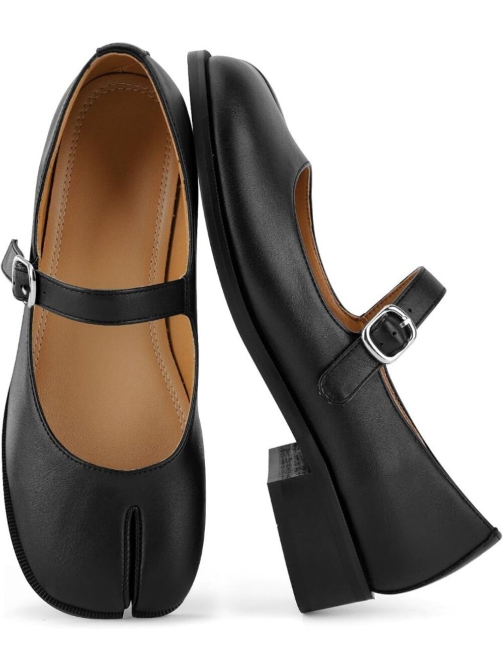 Chic Tabi Split Toe Mary Jane Flats for Women - Casual Dress Ballet Shoes